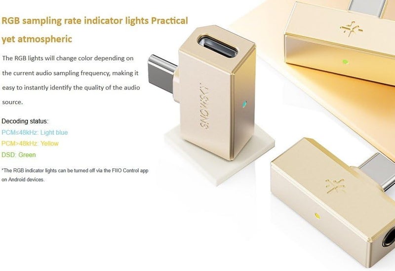 FiiO /Snowsky Tiny Portable DAC & Headphone Amplifier, Hi-Res USB DAC, PEQ Precision Tuning, PCM 384kHz/DSD256 Decoding, Android App/Web Control,3.5mm + 4.4mm Dual Outputs(Tiny B Silver) - Image 2